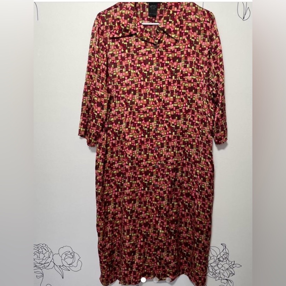 Chic Geometric Pattern Dress